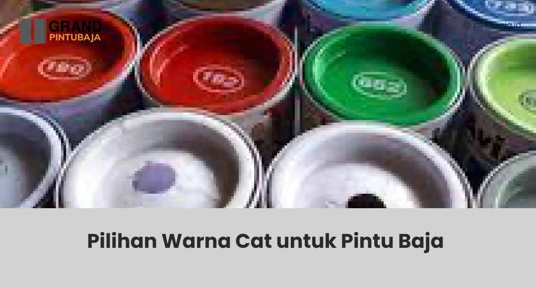 Pilihan Warna Cat untuk Pintu Baja