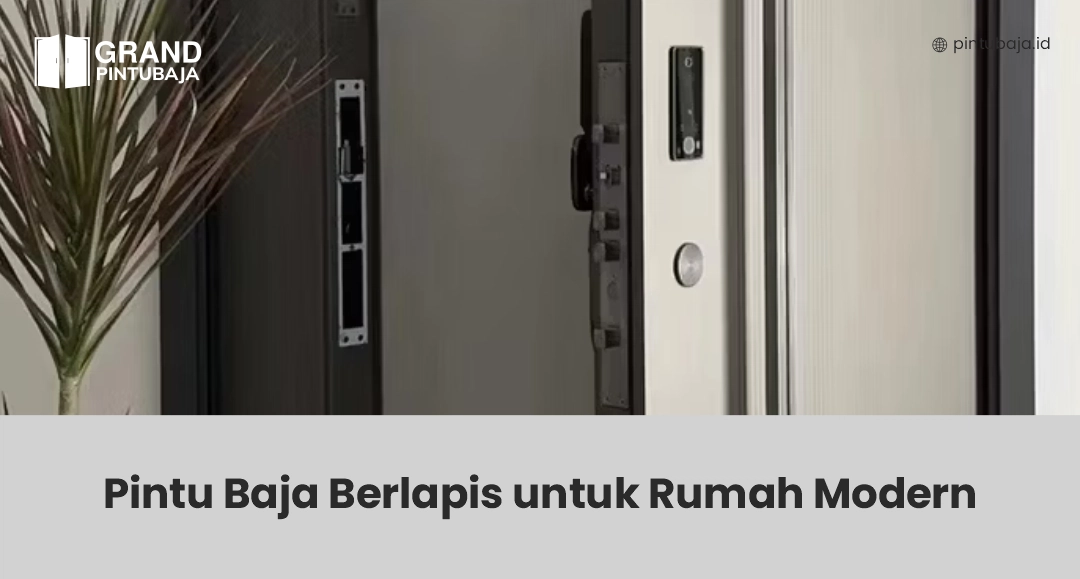 Pintu Baja Berlapis untuk Rumah Modern