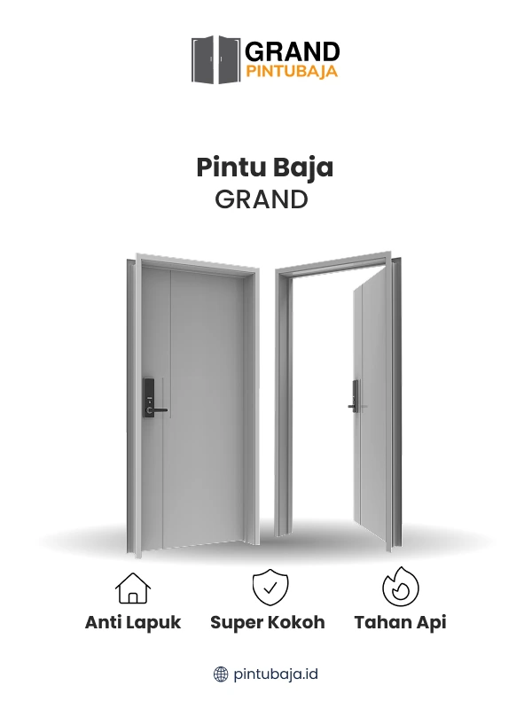 Pintu Baja Grand untuk Hunian Tenang dan Aman