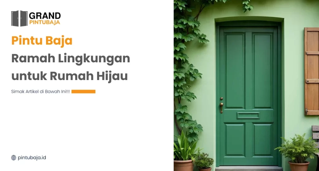 Pintu Baja Ramah Lingkungan untuk Rumah Hijau