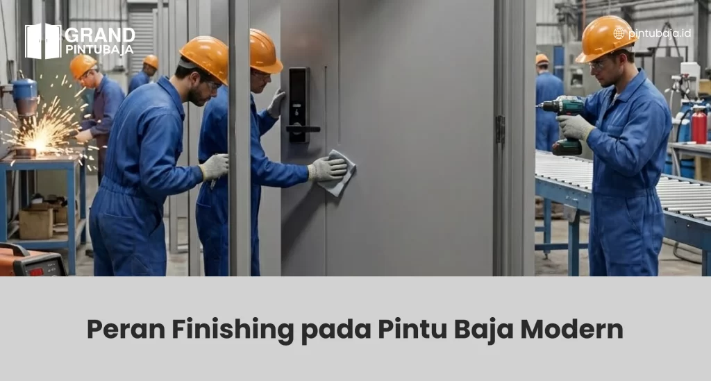Peran Finishing pada Pintu Baja Modern