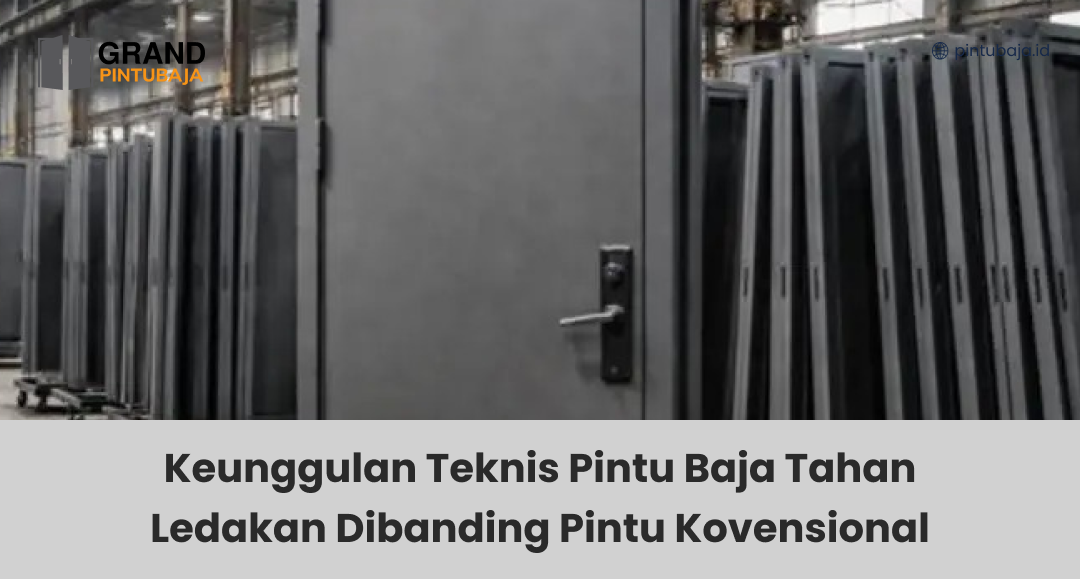 Keunggulan Teknis Pintu Baja Tahan Ledakan Dibanding Pintu Kovensional