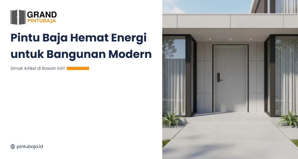 Pintu Baja Hemat Energi untuk Bangunan Modern