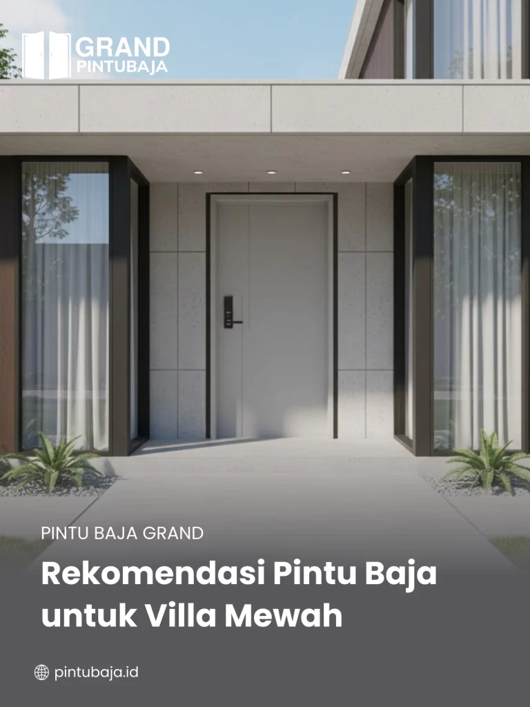 Rekomendasi Pintu Baja untuk Villa Mewah