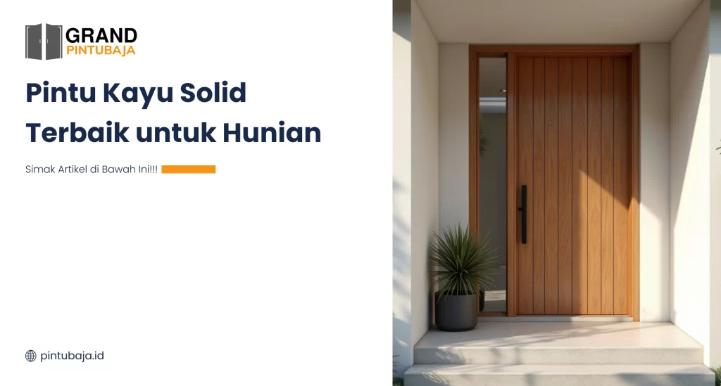 Pintu Kayu Solid Terbaik untuk Hunian