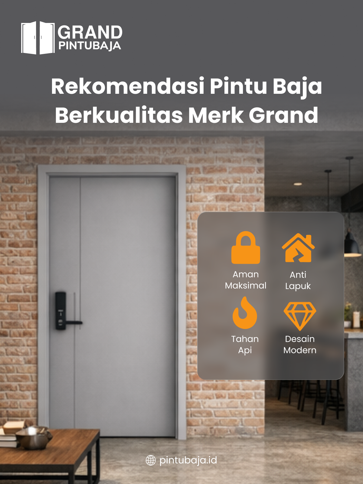 Rekomendasi Pintu Baja Berkualitas Merk Grand