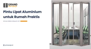 Pintu Lipat Aluminium untuk Rumah Praktis