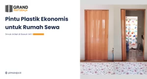 Pintu Plastik Ekonomis untuk Rumah Sewa