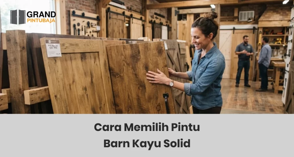 Cara Memilih Pintu Barn Kayu Solid