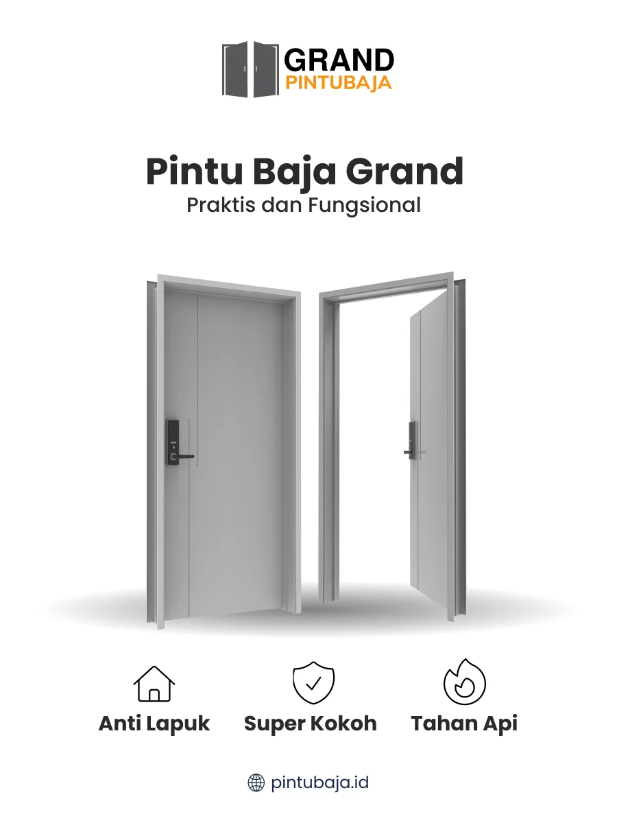 Pintu Baja Grand Praktis dan Fungsional